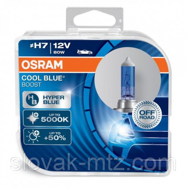 Автолампа OSRAM 62210CBB Cool Blue Boostr H7 80W 12V PX26D 10X2 HardDuopet